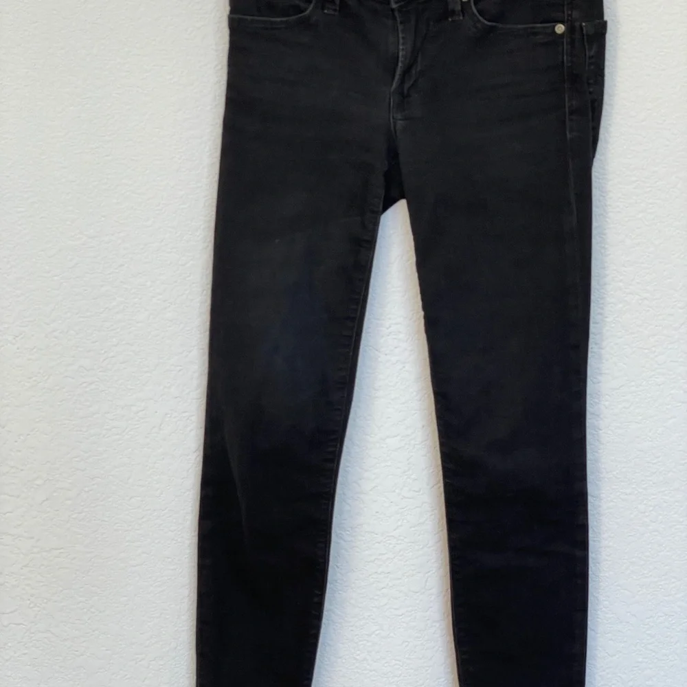 GAP 1969 ULTRA SKINNY BLACK DENIM JEANS SIZE 25/0 EUC - Picture 2 of 11